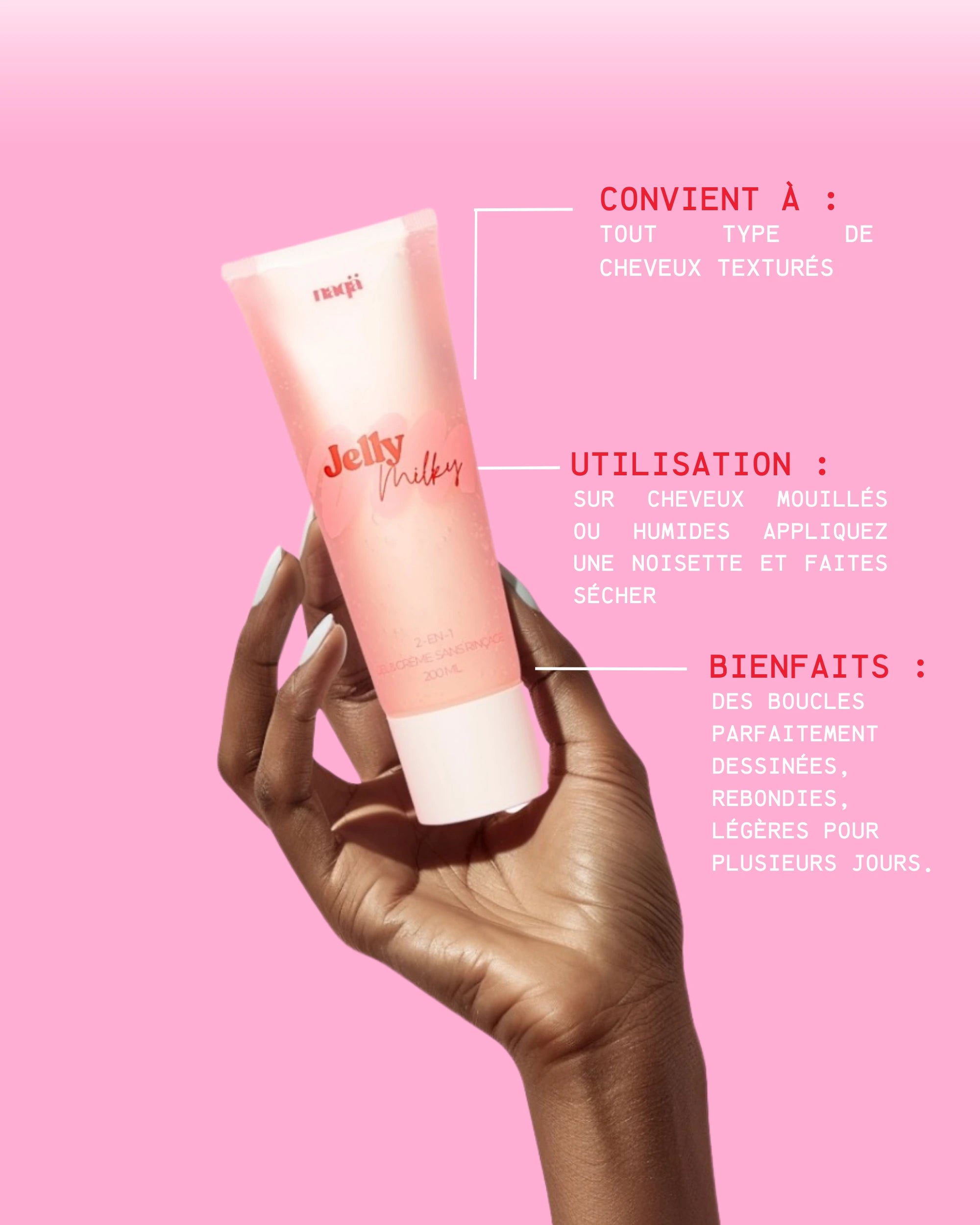 Jelly Milky : Le soin sans rinçage 2 en 1
