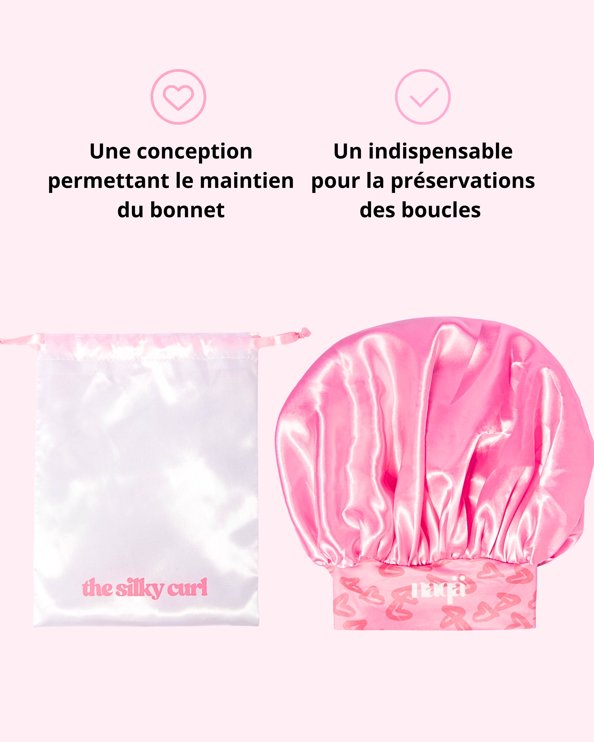 The Silky Curl : bonnet de nuit.