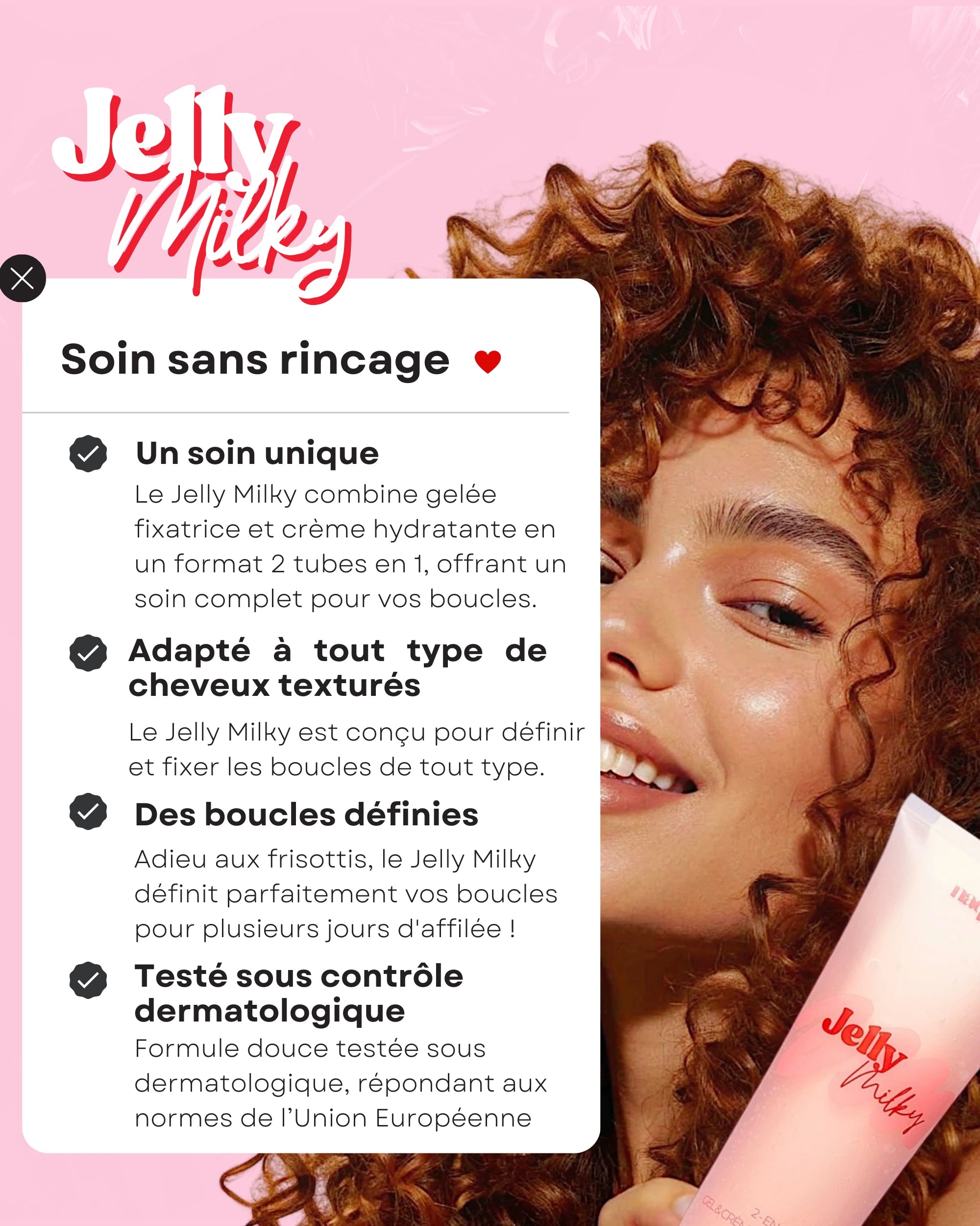 Jelly Milky : Le soin sans rinçage 2 en 1