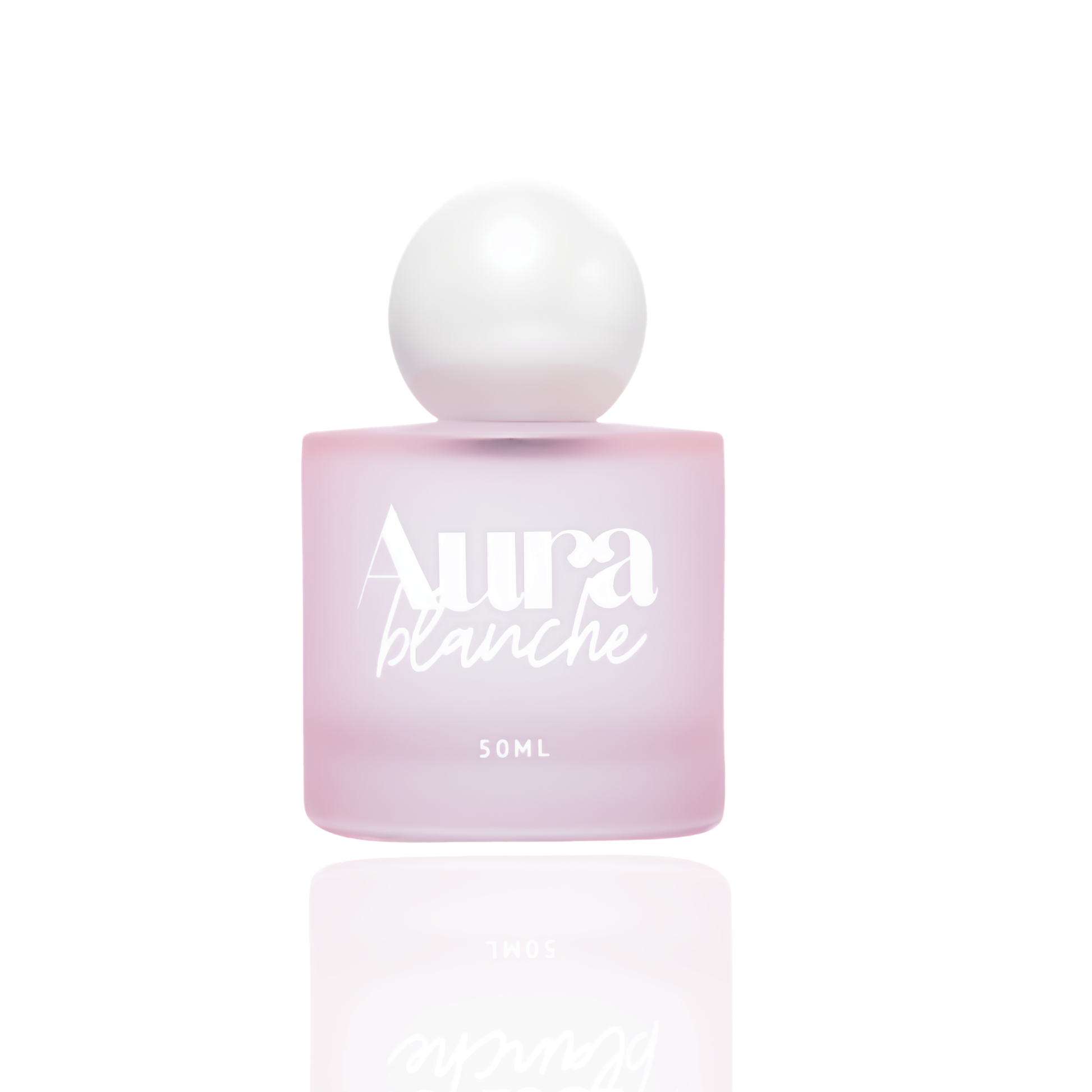 Flacon rose du parfum pour cheveux Aura Blanche 50 ml naqä