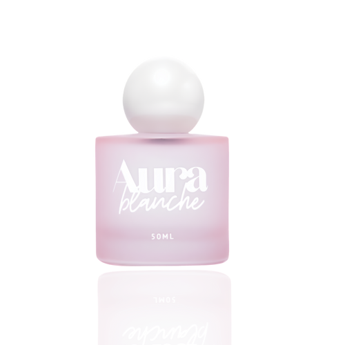 Flacon rose du parfum pour cheveux Aura Blanche 50 ml naqä