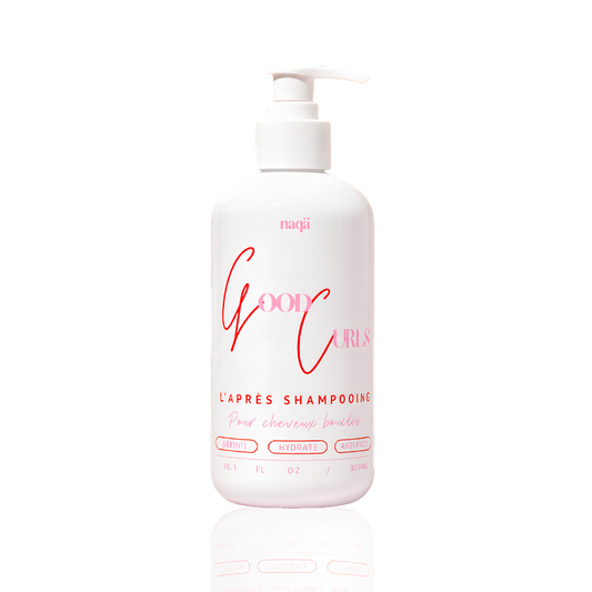 Flacon à pompe blanc de L'Après Shampooing Good Curls naqä