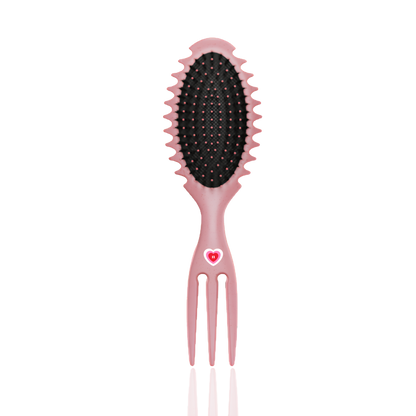 Brosse démêlante Sculptor Brush rose à picots et manche fourche